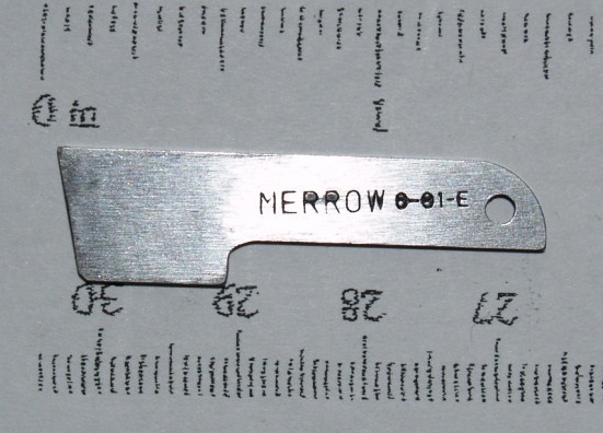  Merrow 6-91-E Lower Cutter- Wide Use With A90 Image
