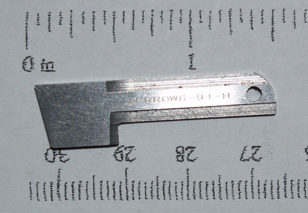  Merrow 6-91-H Lower Cutter (Similar To 6-91-K With Ridge) Image